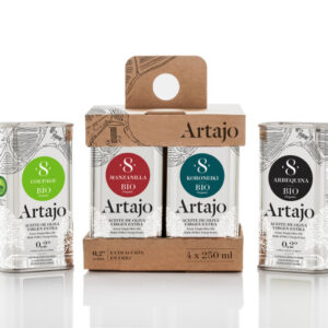 Artajo - Degustación - Ecológico - Aceite de oliva virgen extra 4 x 250 ml